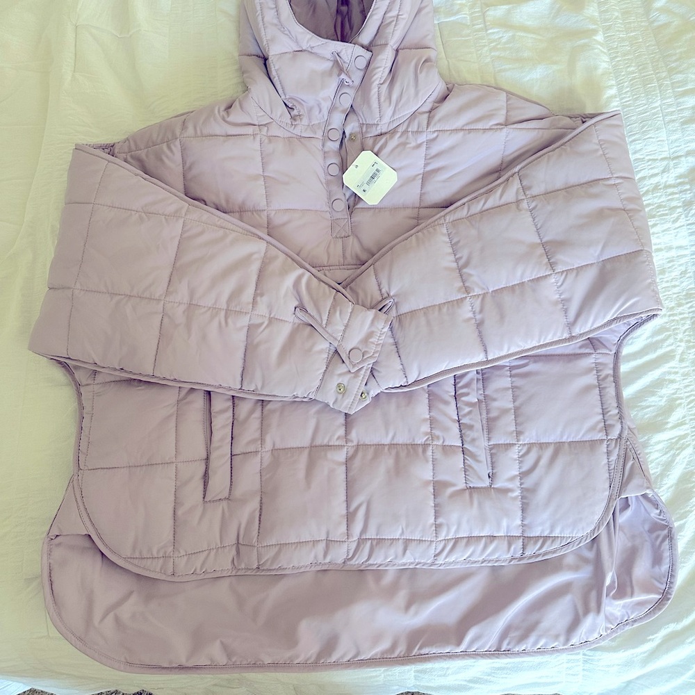 Altar'd State In The Moment Briana Quilted Half-Zip Puffer Pullover